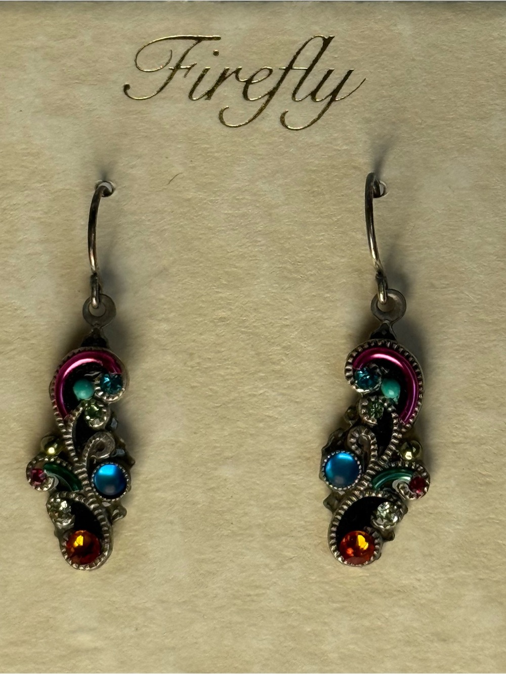 Firefly Multicolor Crystal Drop Earrings - Women Jewelry
